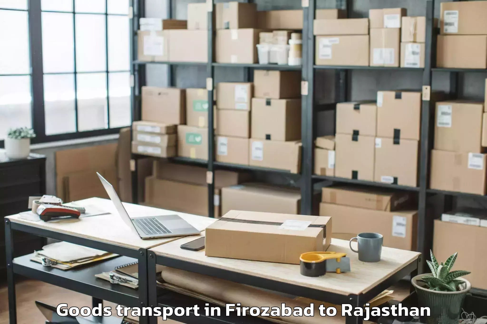 Firozabad to Lakheri Goods Transport